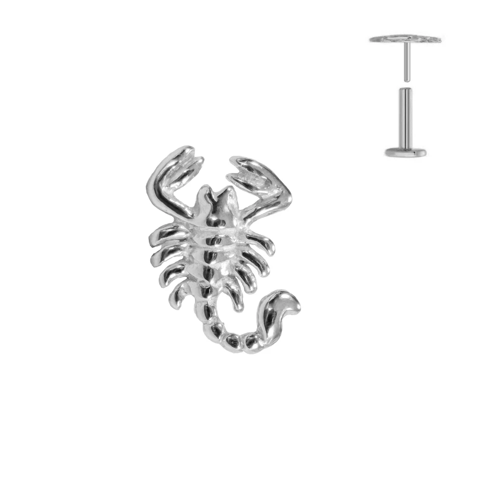 Peacock Dragonfly Titanium Earring Stud, Body Jewelry