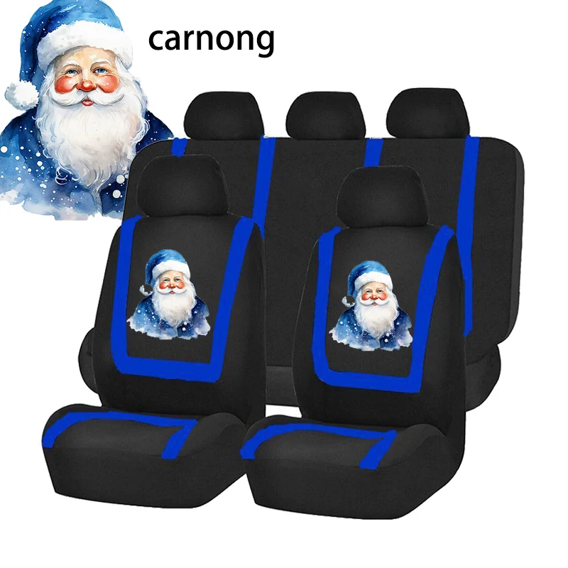 Carnong Car Seat Covers Universal Cartoon Christmas Cute Charming specific Charecter Individuality Decoration Auto Accessories