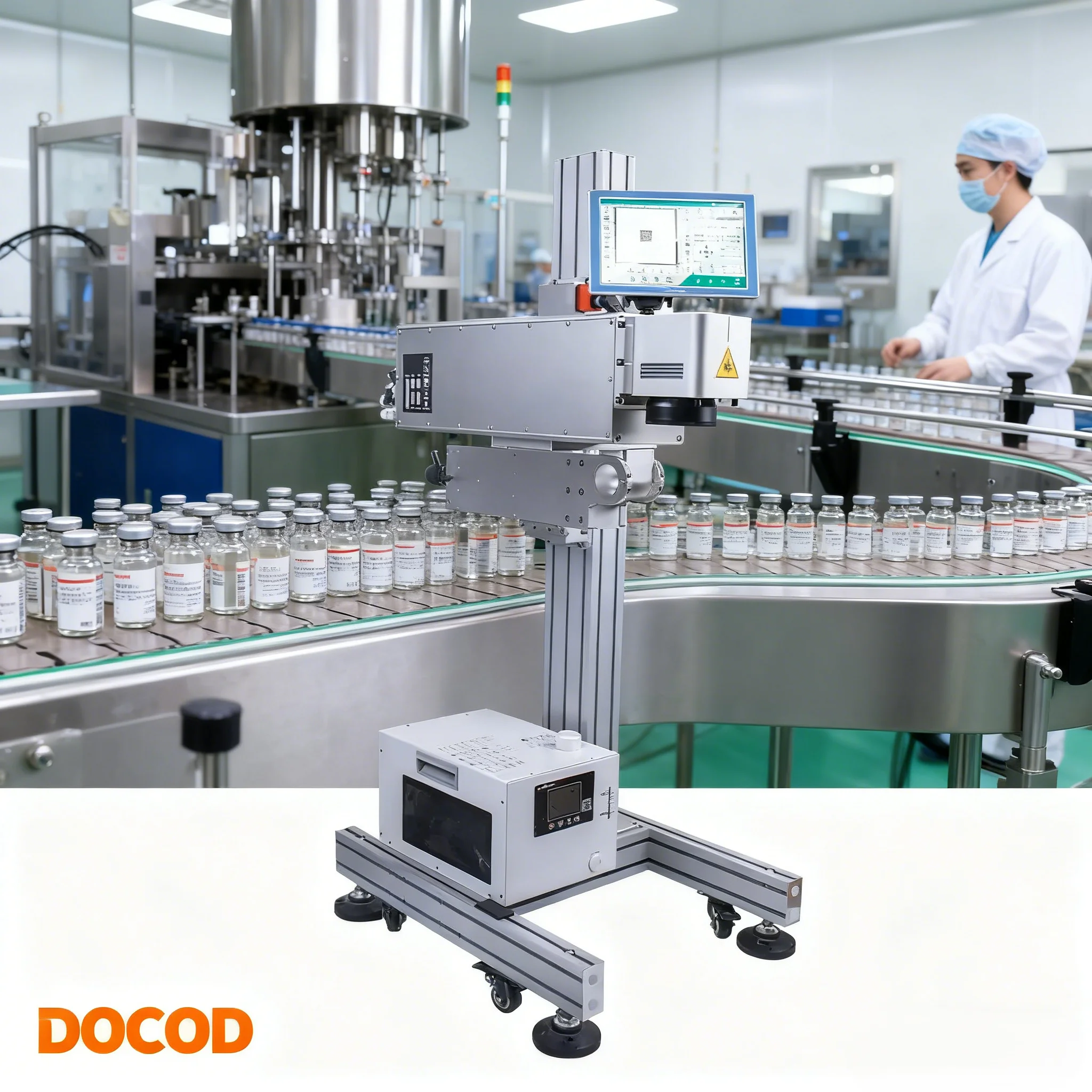 High-Hardness Materials Logo Printing Machine DOCOD 5W UV Laser Engraver Machine for Ceramics and Metal Coding Laser Printer