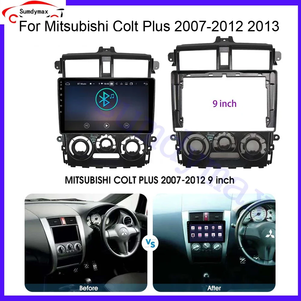 

2din автомобильная рамка для радиоприемника для Mitsubishi Colt Plus 2007-2012 2013 9 "большой экран Android автомобильный радиоприемник комплект Fascia