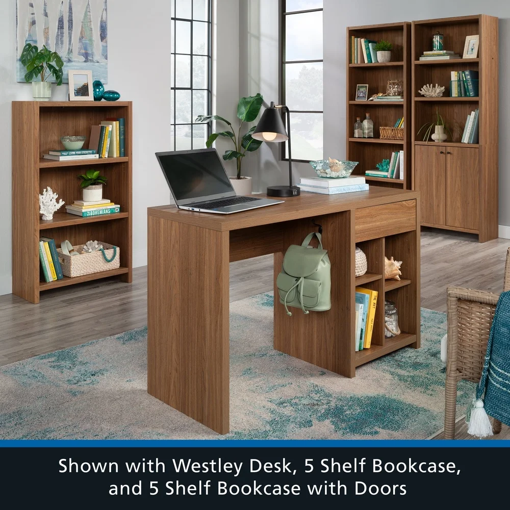 Versatile 3 Tier Bookcase Wooden Storage Unit Adjustable Shelves Living Room Home Office Display Organization