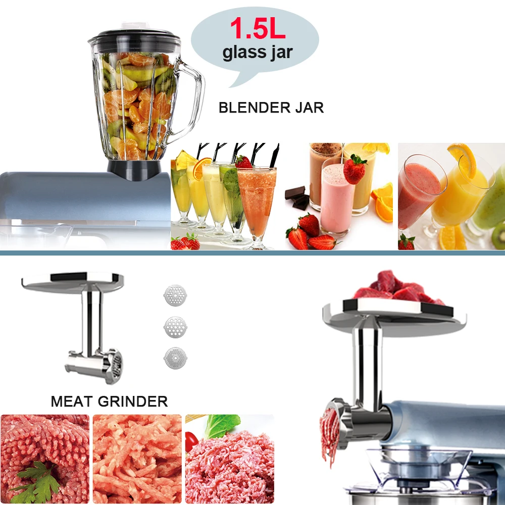 5.5/6/7/8리터 반죽 믹서기, 푸드 믹서, 가정용 - Kitchen Aid Baking Machine 리뷰 및 가격