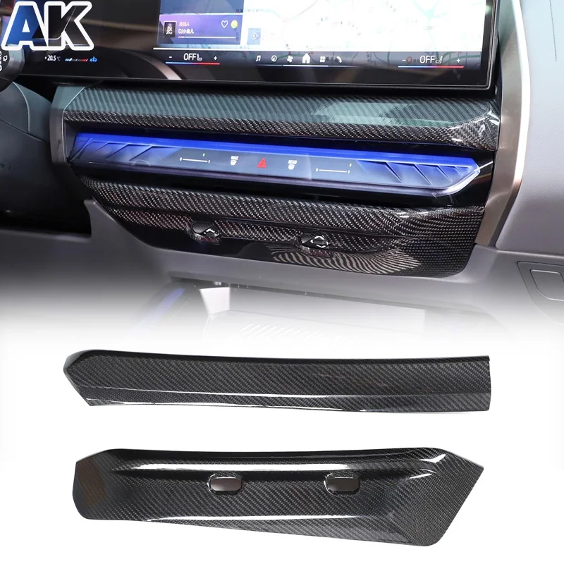 

For BMW X3 G45 2025+ Central Control Air Vent Frame Real Carbon Fiber Car Interior Modification Accessories