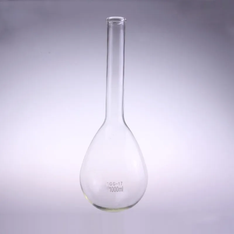 1pcs 1000ml Kjeldahl  Round Bottom Long Neck Lab Glass Flask for Nitrogen Determination