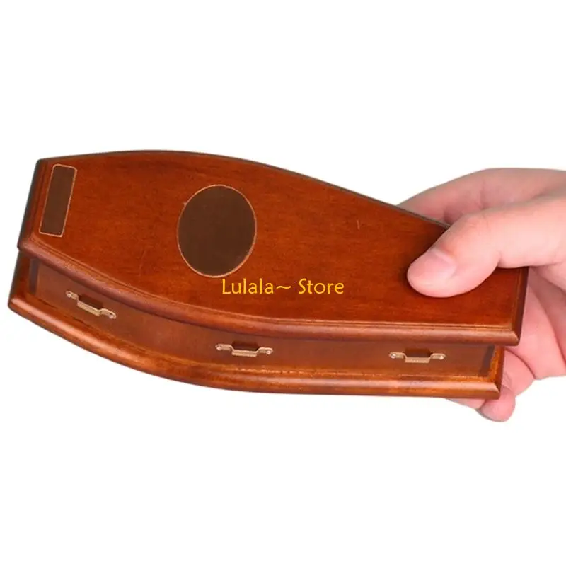 Y4QA Houten Poppenhuis Doodskist Model Figuur Craft Model Project Creatieve Decoratie Voor Liefhebber En Ouder Kind Fantasiespel