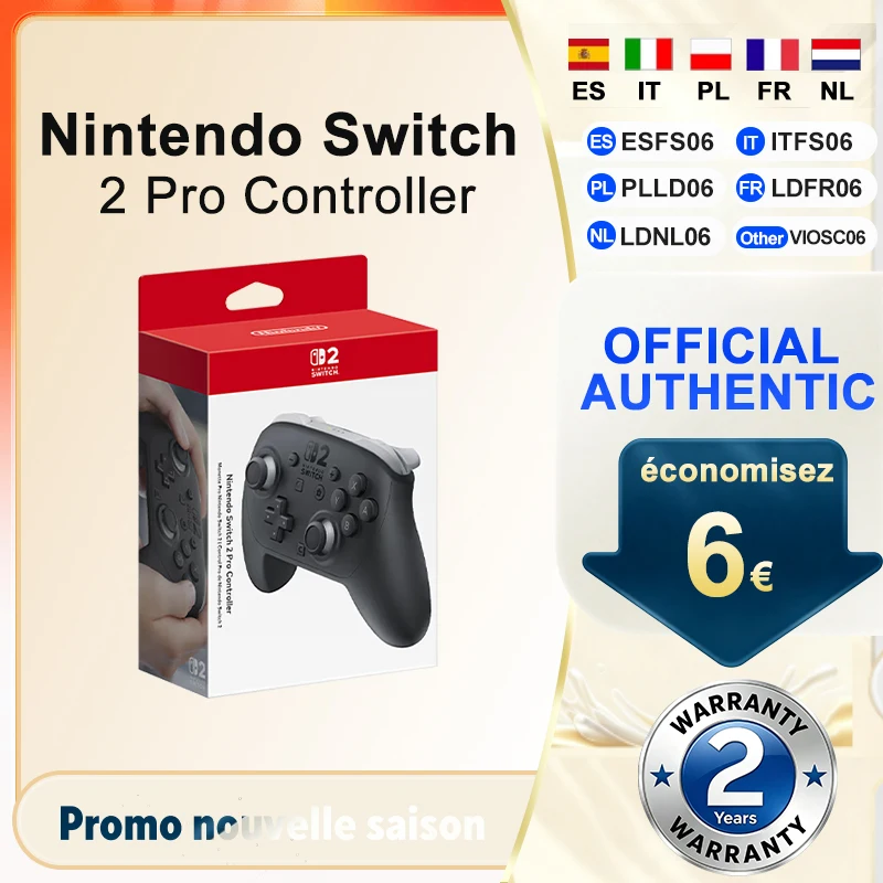 Control Inalámbrico para Nintendo Switch 2 Pro, con Botones Traseros GL/GR, Dis…