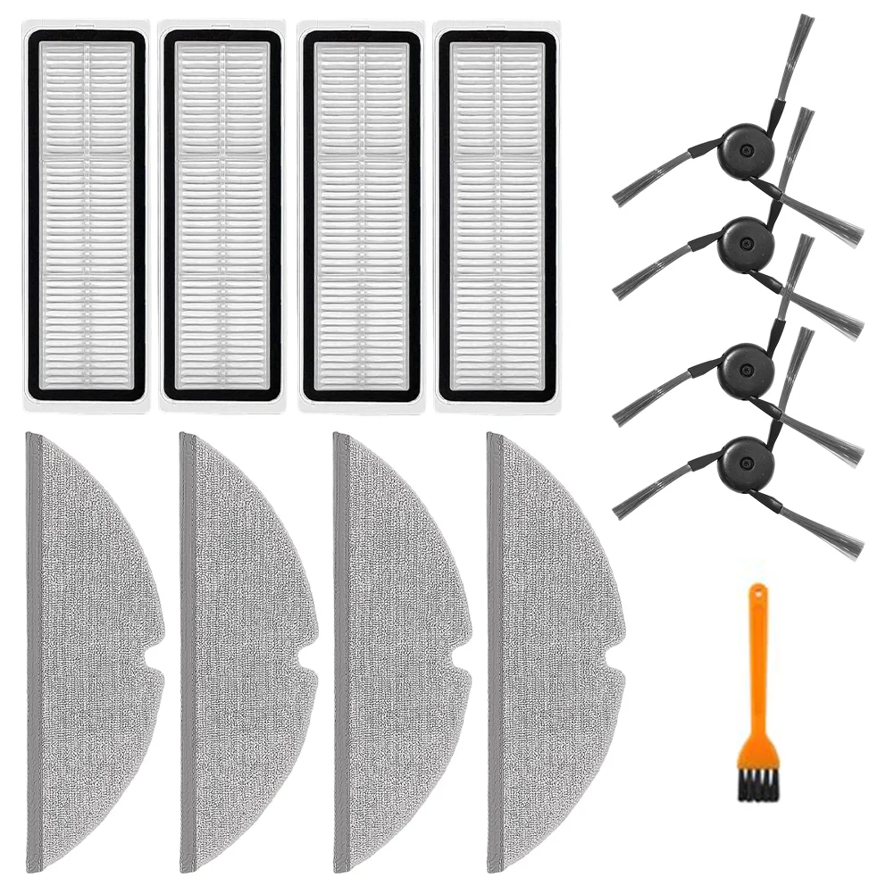 4 Side Brushes + 4 …