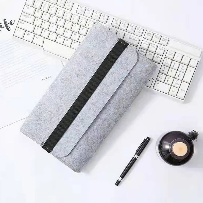 K380 Bag For Logitech K380 Sleeve Case Cover Wool Felt Storage Handbag Carrying Purse Pouch Portable Keyboard Accessories 1Piece