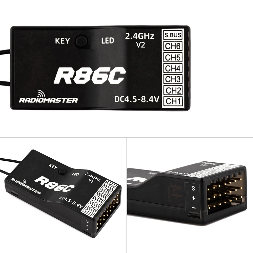 Radiomaster R81 / R84 / R86 / R86C / R88 V2.0 - جهاز استقبال RC عالي الأداء لأجهزة التحكم عن بعد