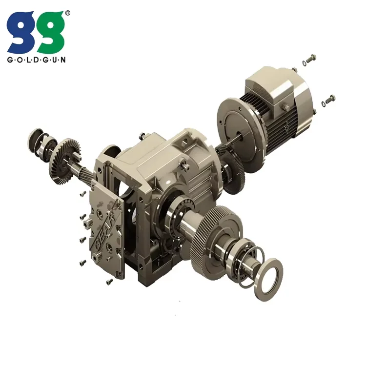 عملية مستقرة KF37 سلسلة 0.55KW محرك شفة شطبة حلزونية مخفض السرعة للنقل الصناعي
