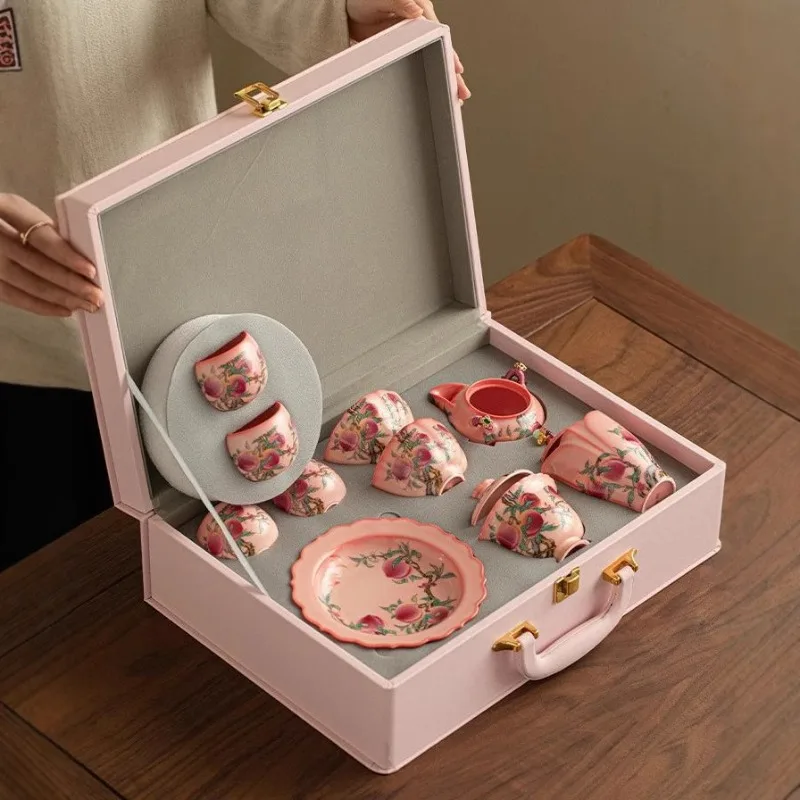 

Gaiwan Household Ceramic Teapot Teacup High-end Kung Fu Tea Set Gift Box