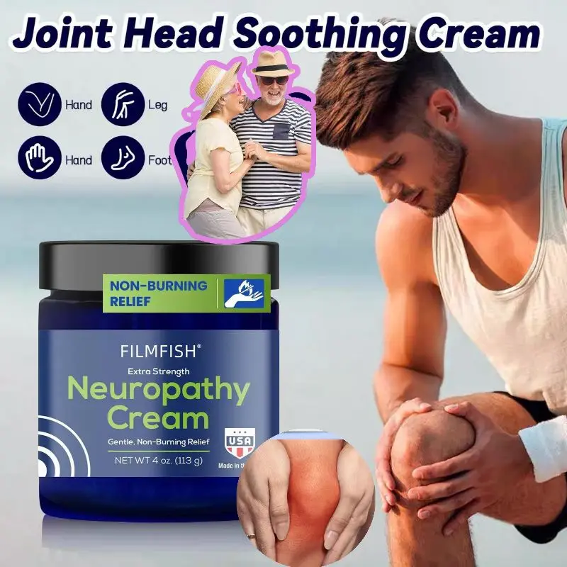 

113g High-Potency Neuropathy Relief Cream Alleviates Nerve Pain, Hydrates Skin Non-Greasy Formula for Quick Relief on Hands,legs