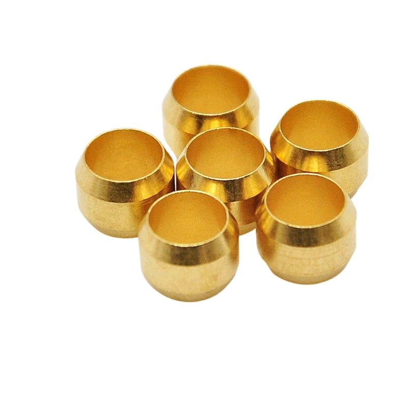 

Brass Sleeve Seal Ring Double Cone Ferrule PB4 Washer PAT6/8/10/12 Oil Pipe Bushing Ball Retainer Hydraulic Lubrication Part