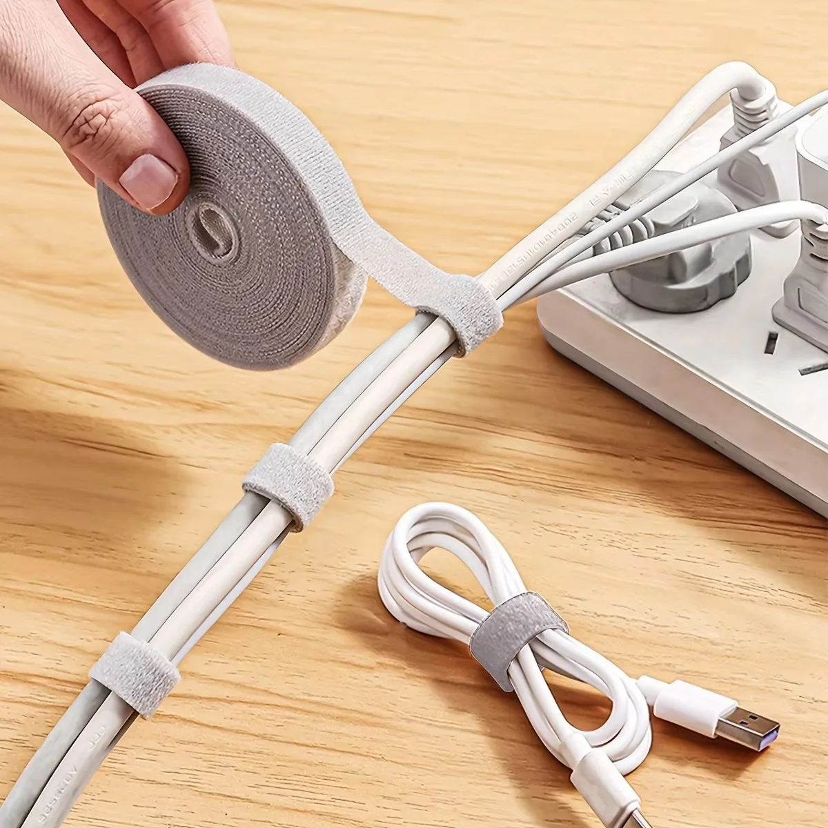 Of Tearable Data Cable Storage Back-to-back Tie Nylon Self-adhesive Hook And Loop Plant Strap Multi-purpose Strap