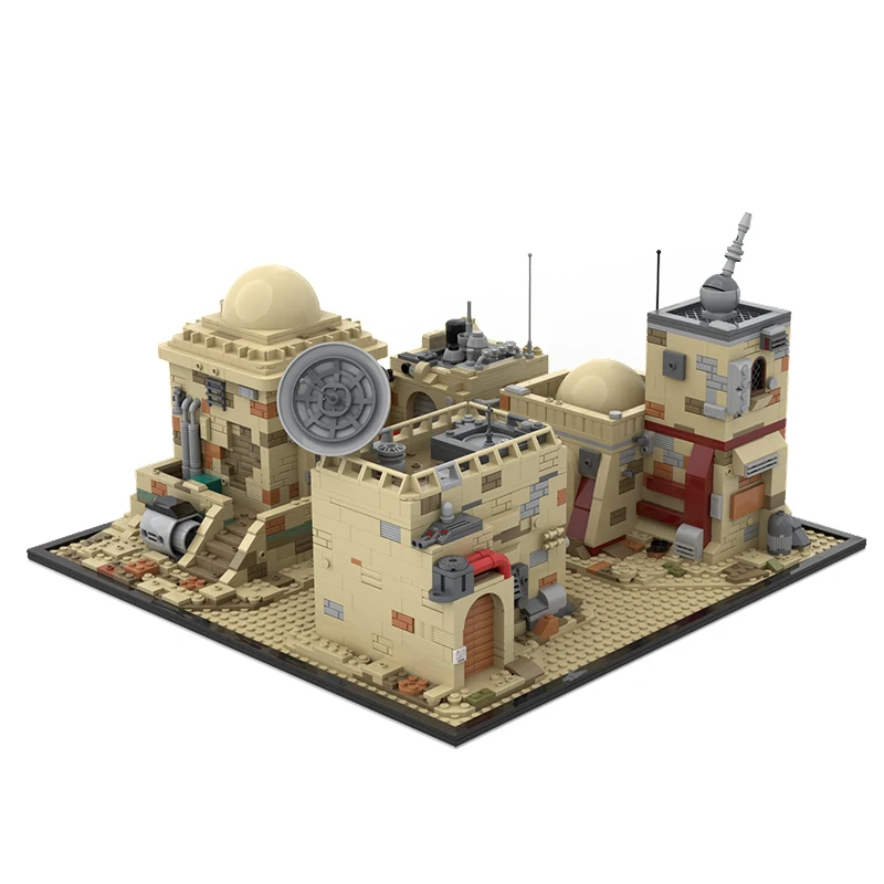 NEW Famous star Movie scene MOC modular Tatooine Mos Eiseley model DIY creative ideas Children Toy Birthday Gift building blocks