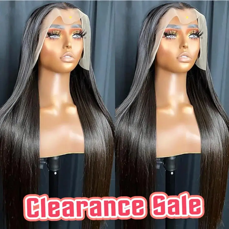 Straight 13x4 13x6 Lace Front Wig Human Hair PrePlucked 360 Lace Wigs Human Hair 180%Density HD Lace Front Wigs With Baby Hair