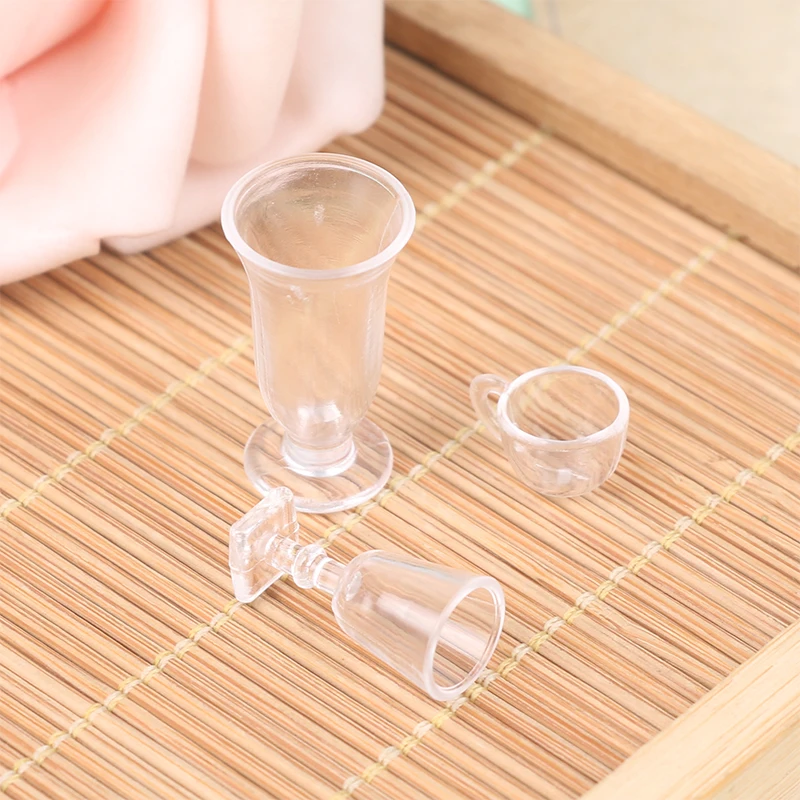 17 pezzi 1:12 set di stoviglie in miniatura per casa delle bambole- collezione di ciotole per tazze e piatti per espositori da cucina, mini stoviglie per casa delle bamboleDioramas