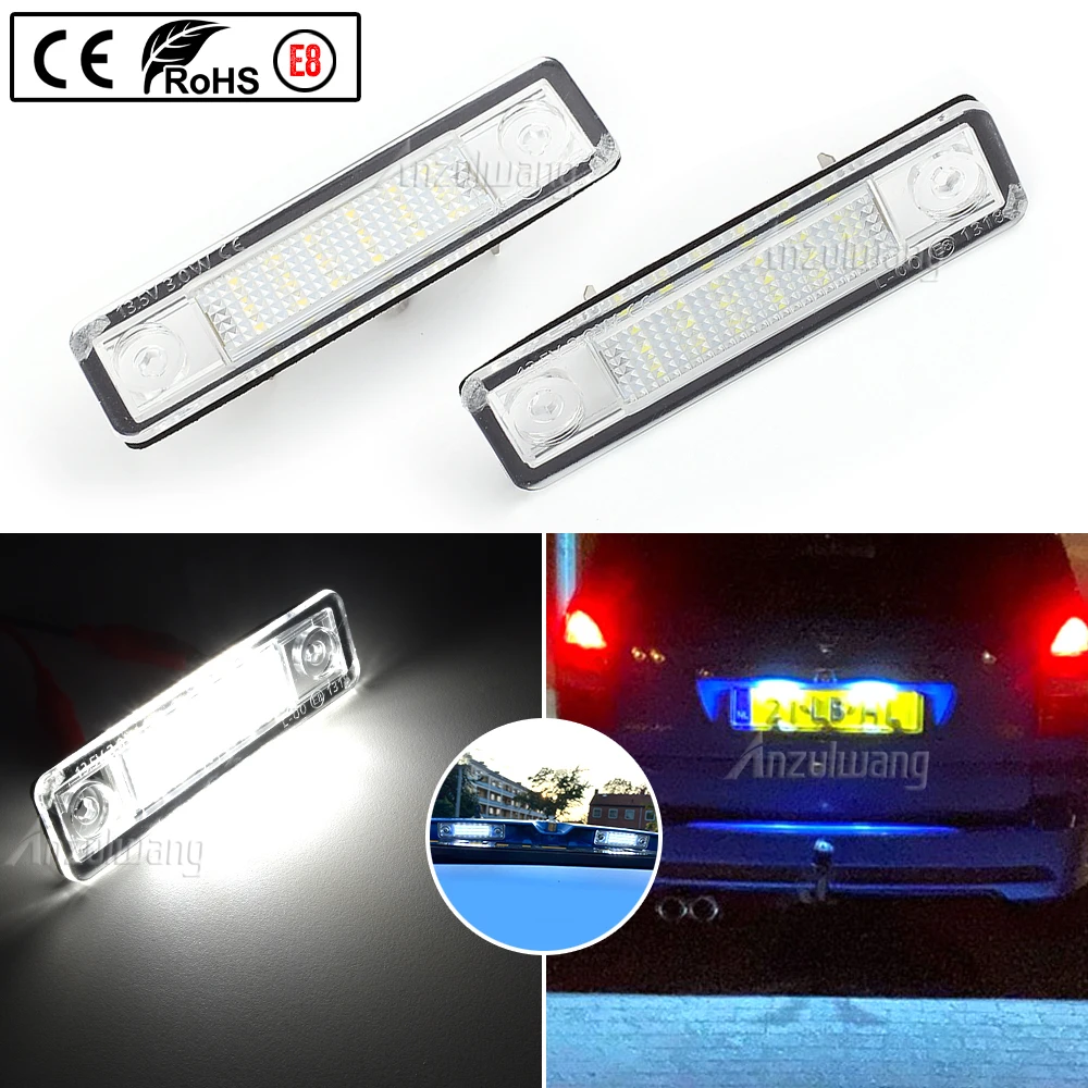 For Opel Corsa Vectra B Astra F G Omega A B Zafira A Signum LED No Error Canbus Car License Plate Light Number Auto Warning Lamp