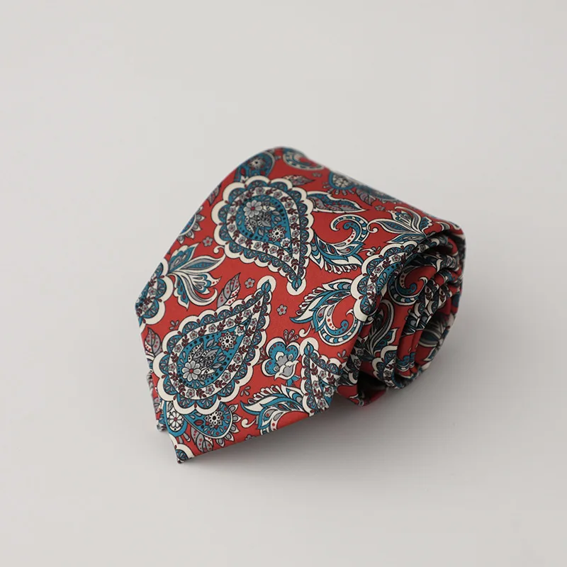 남성용 8cm 넥타이, 고급 빈티지 디자인 프린트 넥타이, 셔츠, 정장, 웨딩 파티용 스트라이프 넥타이, 실크 느낌