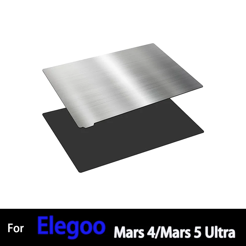 

ENERGETIC Elegoo Mars 5/Mars 5 Ultra стальной лист 160x96 мм для Elegoo Mars 4/Mars 4, ультрамагнитная ЖК-платформа