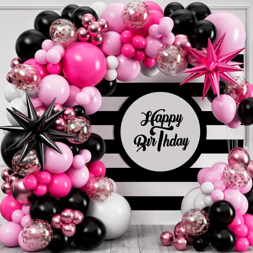 Pink Black Rose Gol…
