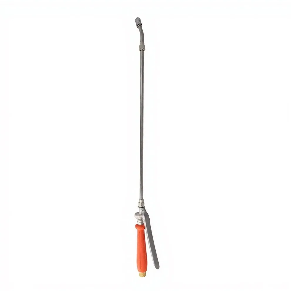 44 Inch Sprayer Wand Stainless Steel with Brass Barbs For 3/8 in 1/4 in Lock Switch Handle Garden Hose Accessory