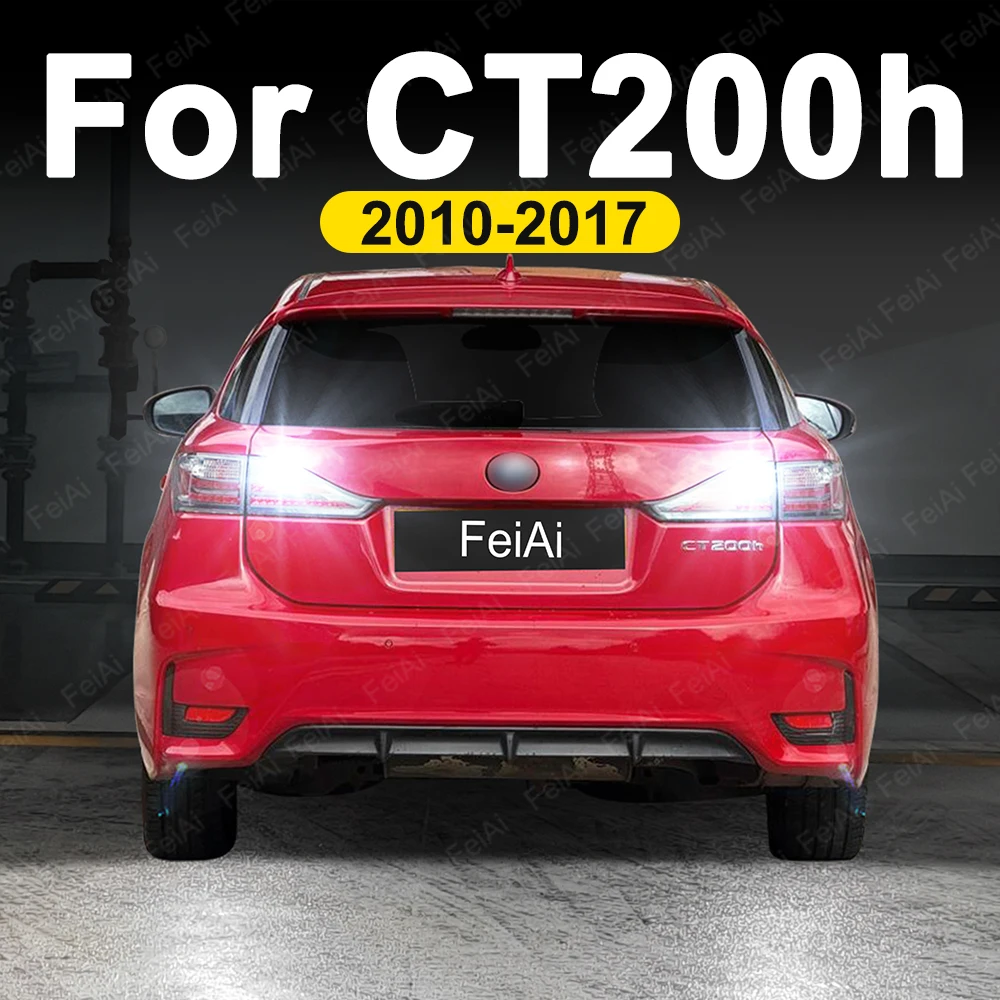 LED Reverse Lights For Lexus CT 200h CT200h 2010 2011 2012 2013 2014 2015 2016 2017 Tuning Accessories Reversing Back Up Light