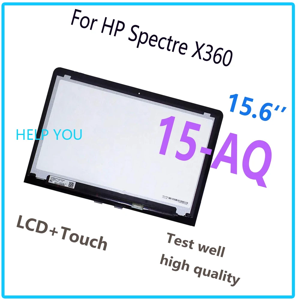 

15.6inch display for hp spectre x360 15 aq 15-aq lcd display touch screen digitizer assembly for hp 15-aq lcd screen replacement