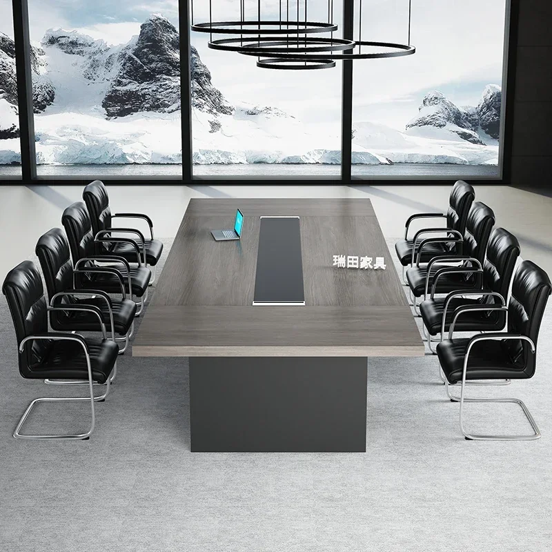 Office furniture Modern simple conference table Long desk reception chair combination office furniture Large conference desk