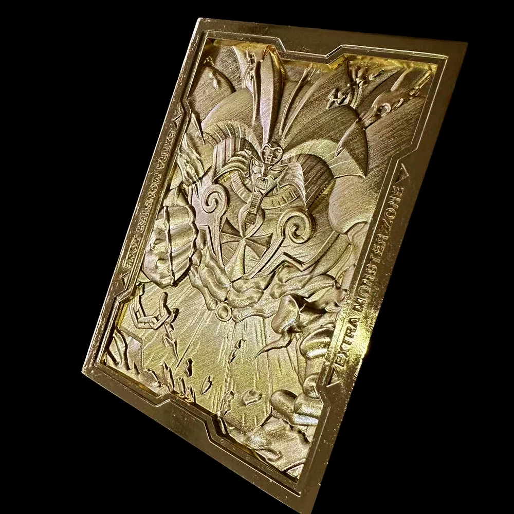 59X86Mm Diy Self Made Yu-Gi-Oh! Exodia Metal Card Collection Card 3D Relief Anime Cards Gift Toys