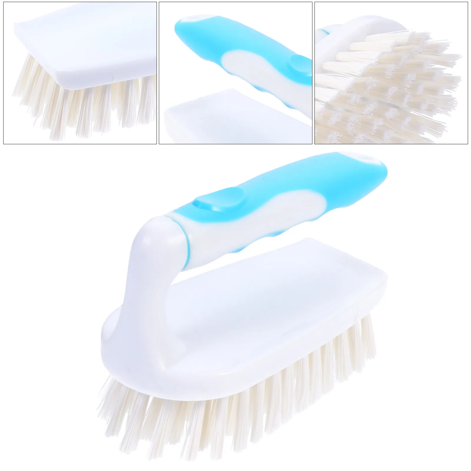 

Набор из 2 щеток для чистки в форме железа: для одежды, обуви, домашнего использования, легкие, портативные, с прочной щетиной, для стирки и уборки дома