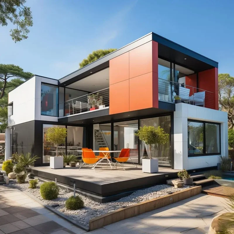 Casa contenedor de acero expandible de 40 pies para tienda, oficina, hotel, transporte, villa, quiosco, almacén, centro comercial o uso en el baño