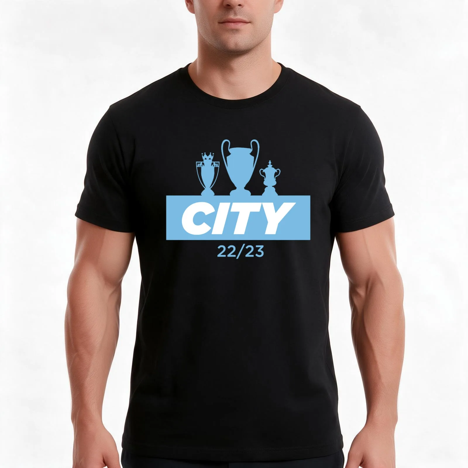 treble winners T-Shirt, Summer Casual Cotton Tee, Oversized Streetwear Tops, Vintage Graphic Print, Loose Fit Short Sleeve