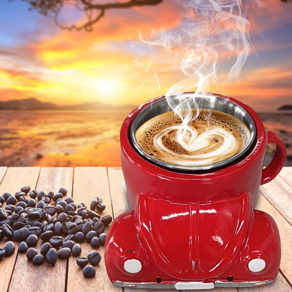 

Beetle Shaped Creative Coffee Mug Heat Resist Unique Drinkware Large Capacity Handmade Decoration Cup for Office Decoration Cup