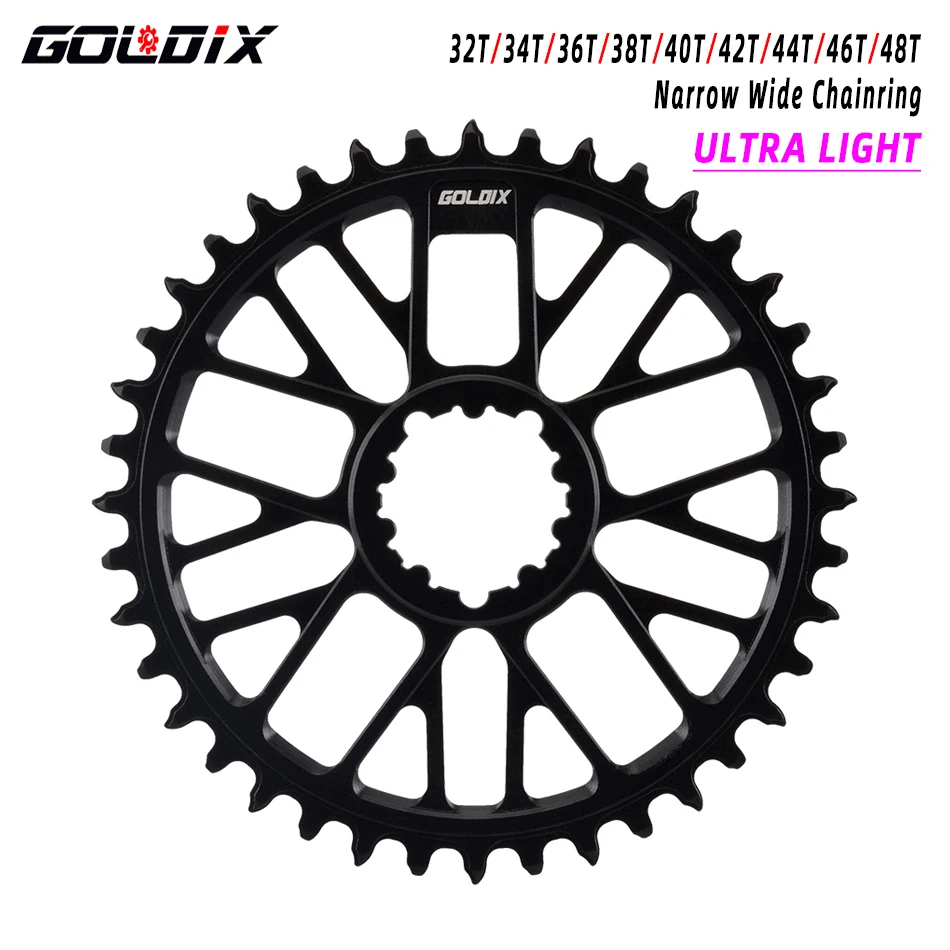 GOLDIX Ultralight Road Gravell Bike Crankset CNC Crank 165/170/175mm 50-34T 52-36T 53-39T NO LOGO for 3 Bolt