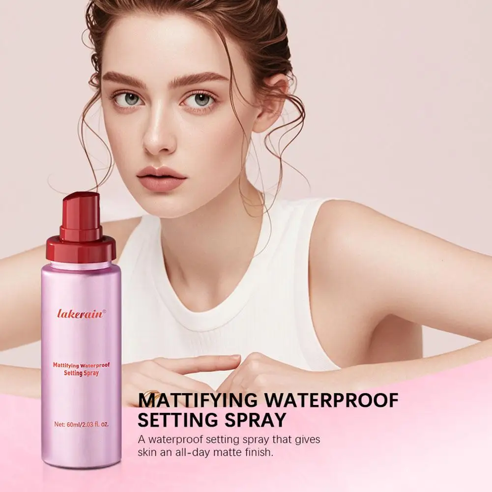 Spray matificante resistente al agua, Base mate brillante, aceite de Control de maquillaje, pulverizador fijador de maquillaje resistente al agua no pegajoso para toda la piel