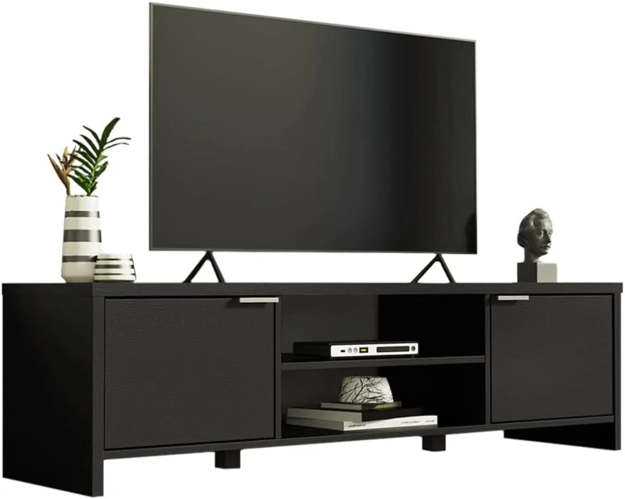 

Madesa TV Stand Cabinet with Storage Space and Cable Management, TV Table Unit for TVs up to 65 Inches,16'' H x 15'' D