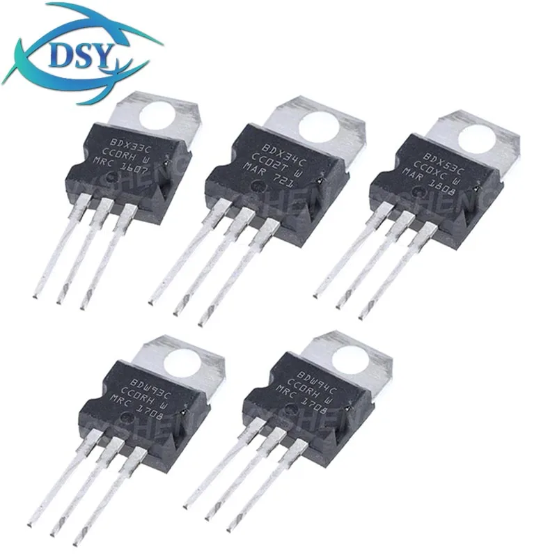 10PCS BDW93C BDW93 BDW94C BDX33C BDX34C BDX53C BDX54C TO220 Darlington Transistor BDW94 BDX33 BDX34 BDX53 BDX54 TO-220 DSSUPPLY