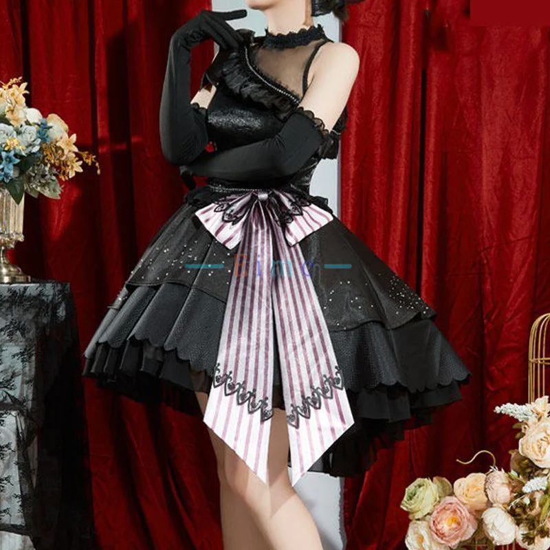Pretty Derby Curren Chan Cosplay Costume Game Cosplay Women Cute Combat Black Dress Halloween Uniforms Party Outfits Custom Made