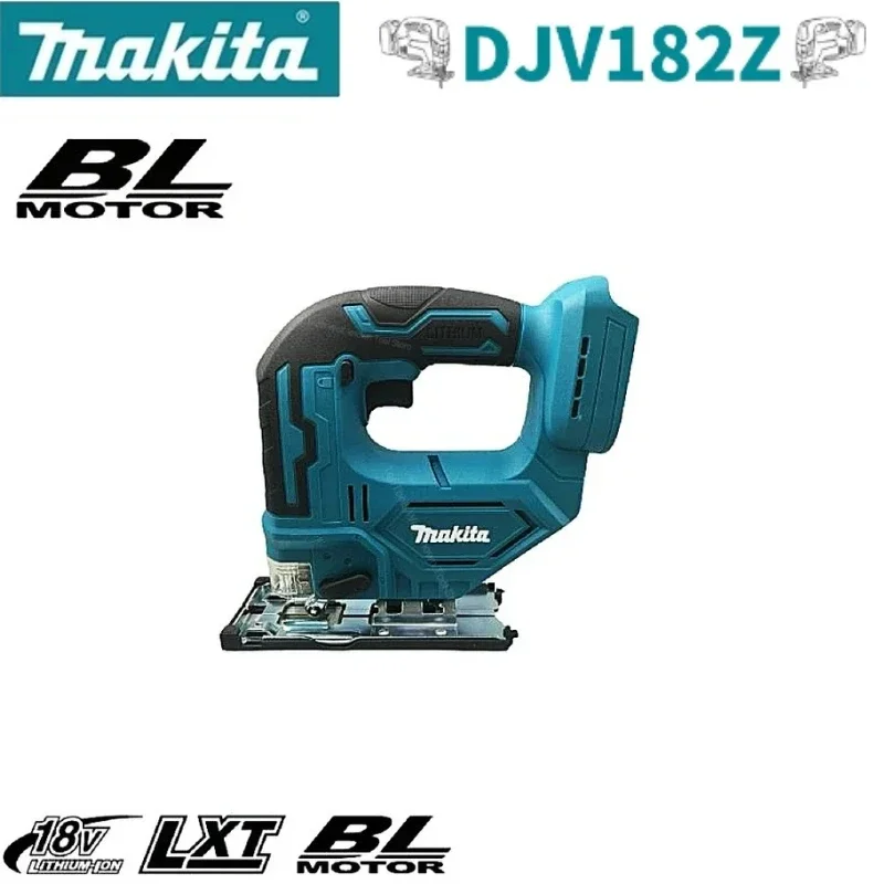 Makita-plantilla eléctrica con hoja de sierra, sin escobillas, 18V, 340W, Mango de barril inalámbrico, sin batería, DJV182, DJV182Z