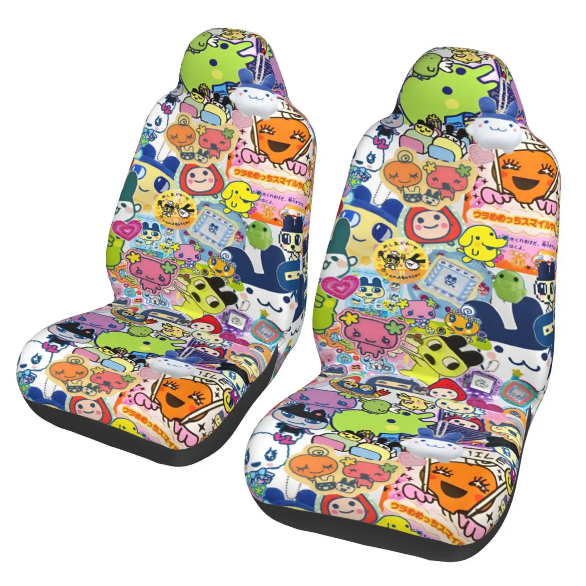 

Милые чехлы-тамагочи для автомобильных сидений, универсальные, для путешествий, в стиле аниме, из фиброволокна, аксессуары для авто