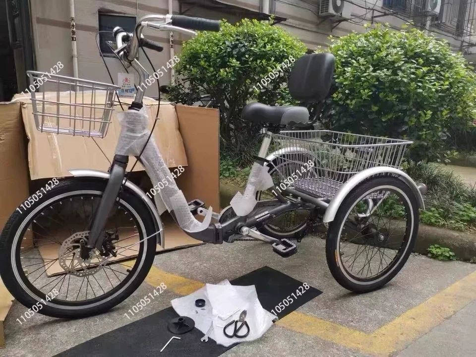 Tricycle Bicycle Lightweight Pedal Variable Speed Folding Aluminum Alloy Adult Scooter