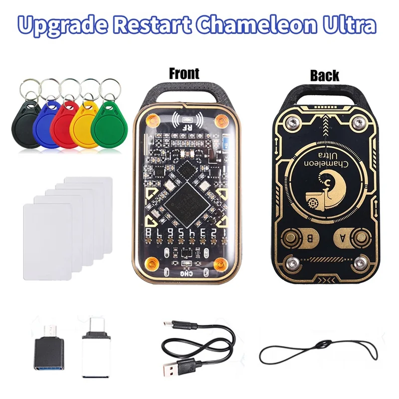 

B29C-Chameleon Ultra Upgrade Smart Card Emulator+5XCUID Card/Keychain RFID Smart Chip Reader 125K 13.56M Card NFC Duplicator