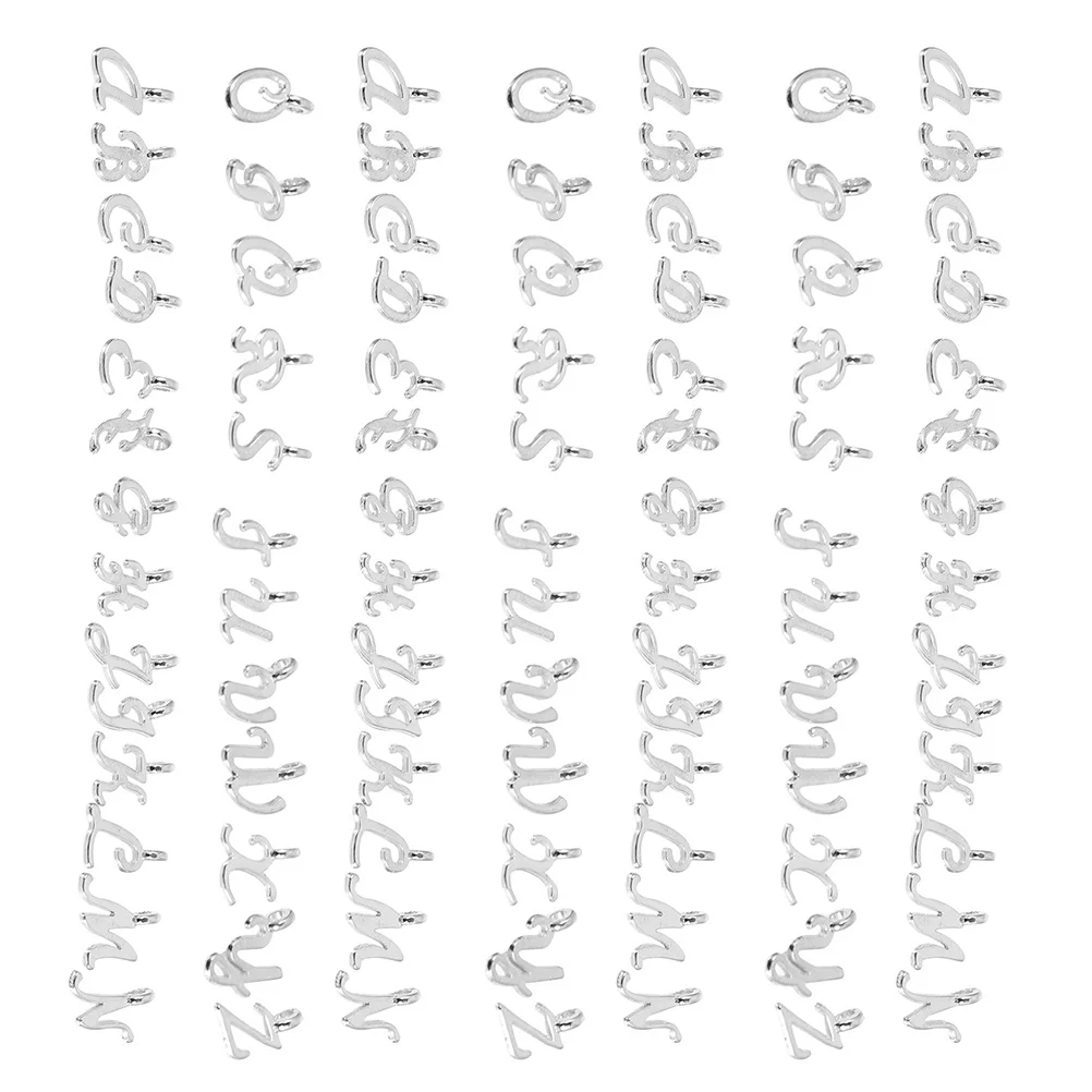 

130 шт., мини-подвески с буквами из сплава, подвески для самостоятельного изготовления ювелирных изделий, инициалы A-Z, ремесленные браслеты, ожерелья, персонализированные