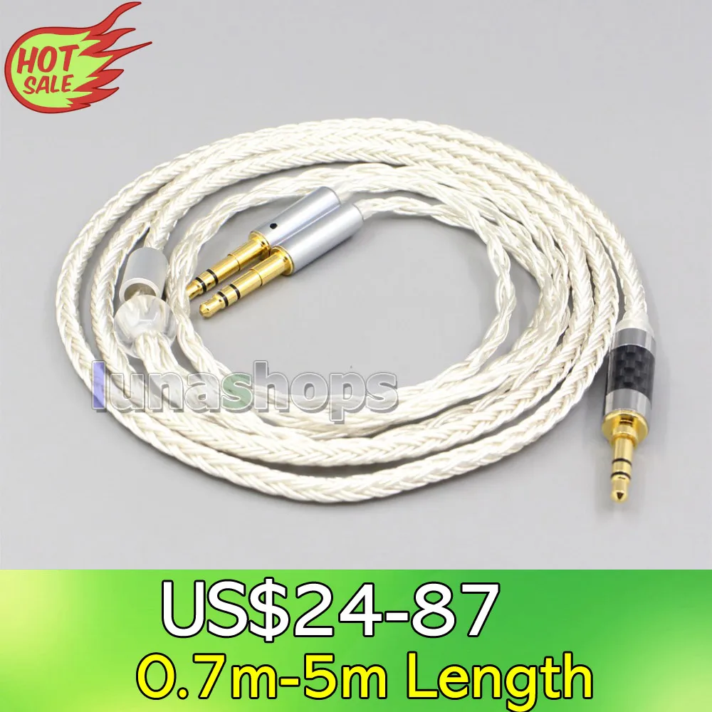 

LN007049 16 Core OCC Silver Plated Headphone Cable For Pioneer Amiron Home Aventho Pioneer SE-MONITOR 5 SEM5