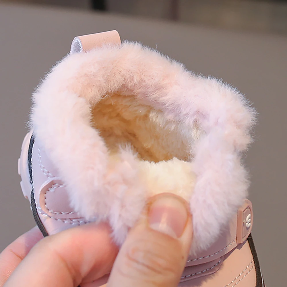 Sepatu Bot Musim Dingin Untuk Bayi Laki-laki Perempuan Ergonomis Anti-selip Sepatu Bot Salju Balita Tahan Air Sepatu Katun Anak Sepatu Bot Hangat
