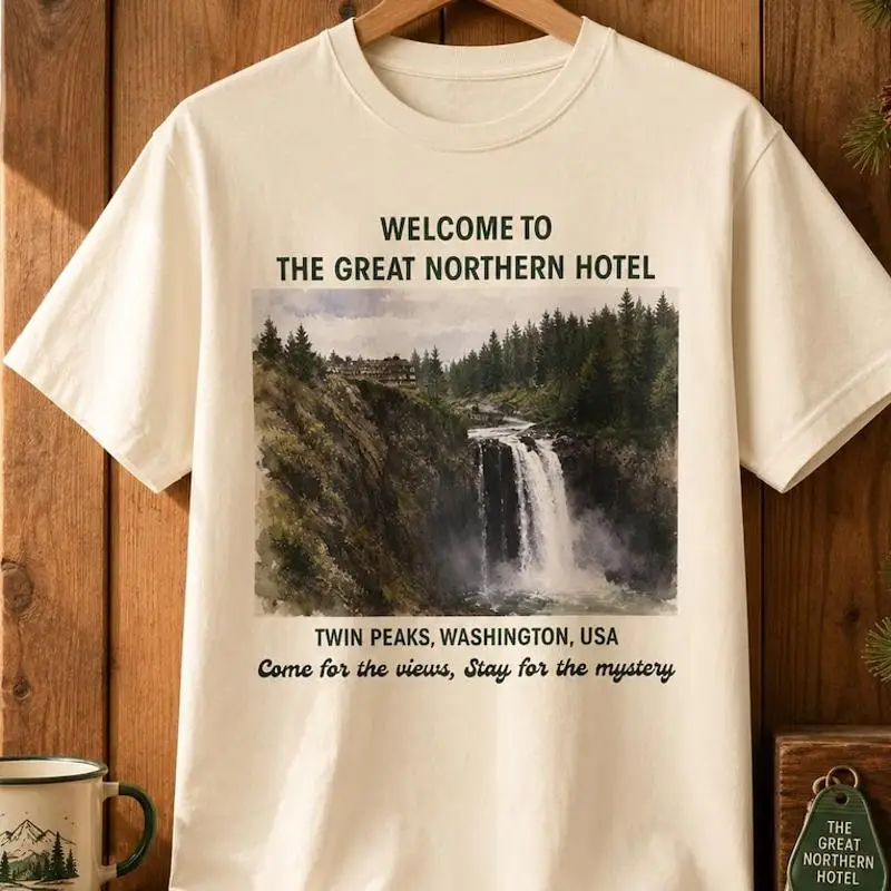 Twin Peaks Northern Hotel Waterfall Lodge T-Shirt