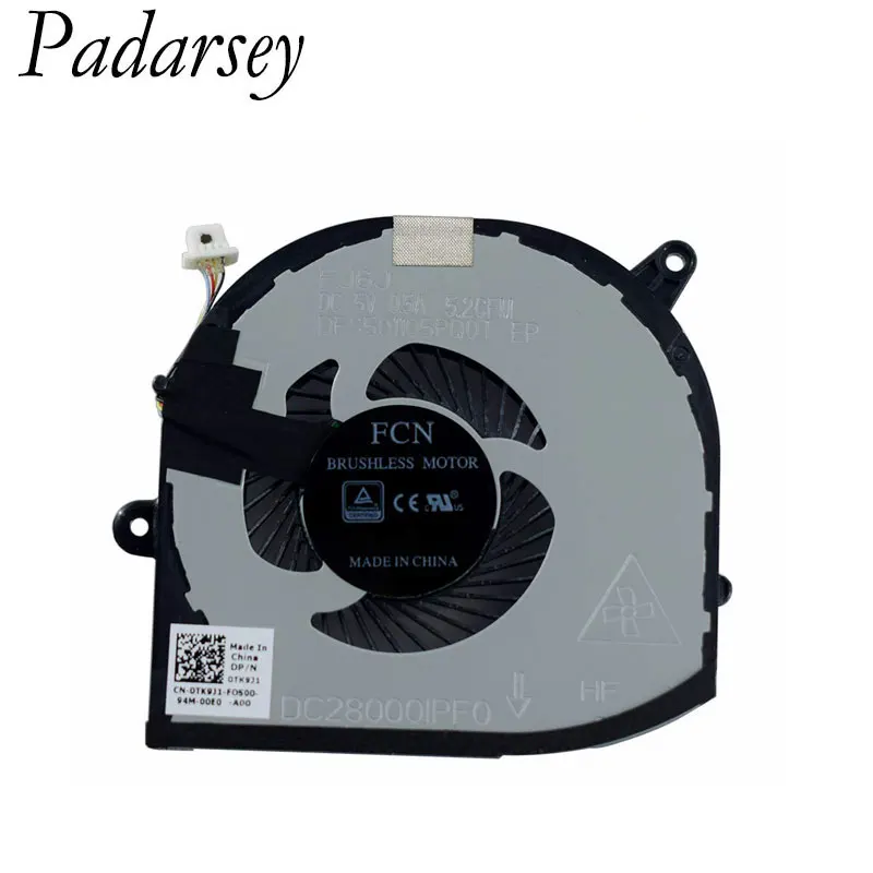 Padarsy – ventilateur de refroidissement CPU de remplacement, pour Dell XPS 15 9570 XPS 15-9570 Series, FKCH 008YY9 TK9J1