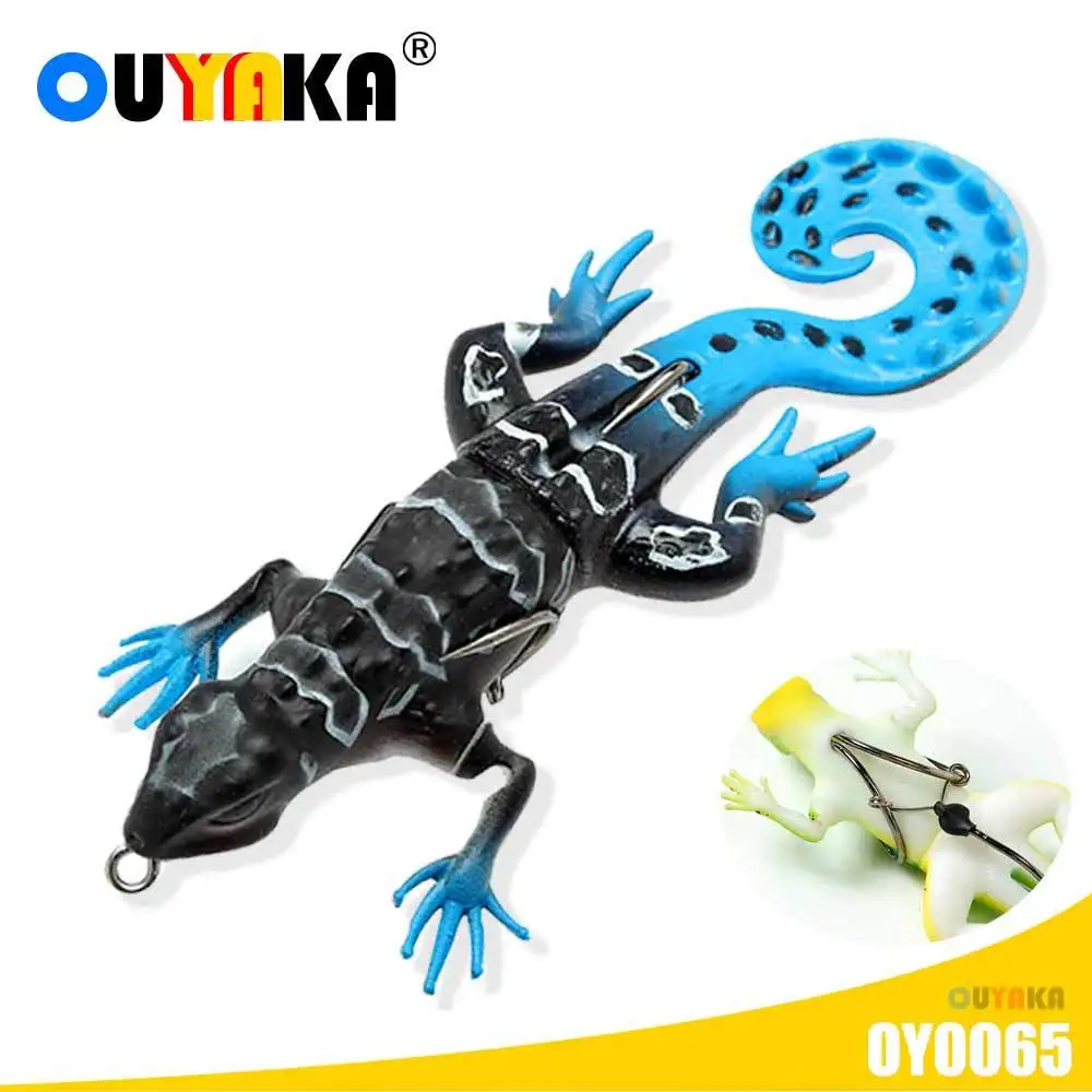 

1PCS Silicone Soft Bait 130mm 21g Swimbait Gecko Rubber Three Hooks Anti-hanging Bottom Fake Shad Bass Accesorios De Pesca Tools