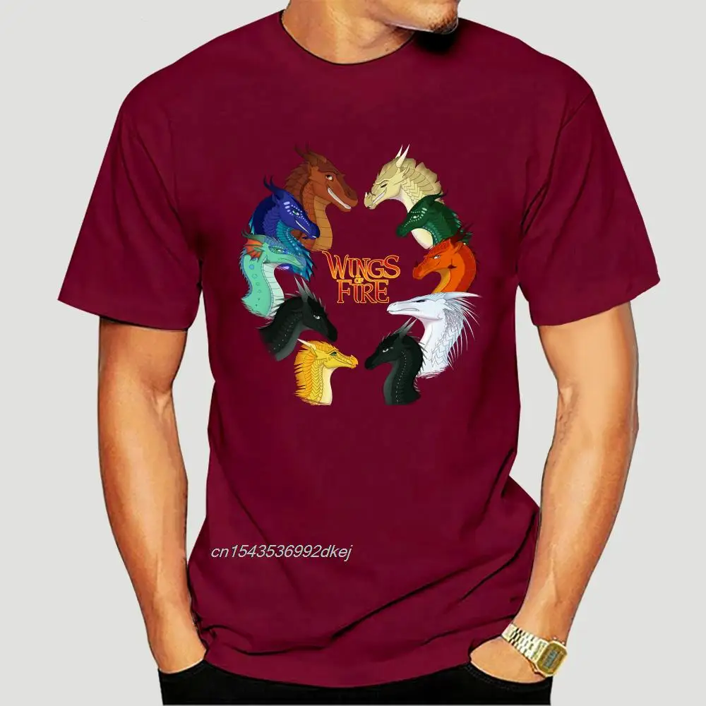 

Wings Of Fire T-Shirt Dragon Wings Of Fire All Together Black-Navy Short For Men Outdoor Wear Tee Shirt 2875D